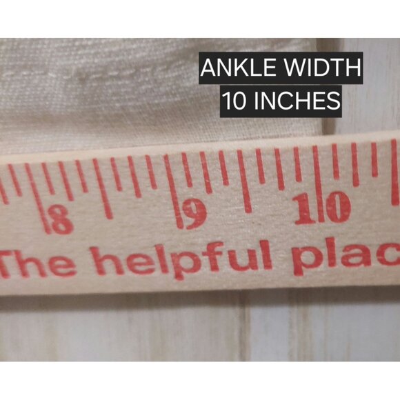 NWT Commense Womens White Linen-Blend Wide Leg Pants Small~Pockets~Spring~Summer - Picture 8 of 9